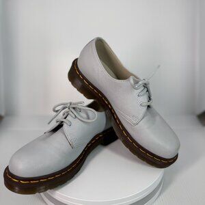 Dr. Martens 1461 Oxford Shoes Womens US 7 Light Blue Leather Slip Oil Resistant